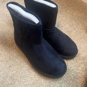 Navy Blue Boots